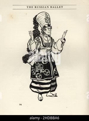 Costume de l'adaptation de ballet de Scheherazade, musique composée par Nikolai Rimsky-Korsakov en 1888 et basée sur mille et une nuits (également k Banque D'Images
