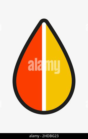 Panneau Kourei utilisé pour les anciens conducteurs au Japon. Illustration de Vecteur