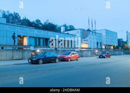 Turku, Finlande - 5 août 2021 : vue du matin sur le musée d'art de Waino Aaltonen Banque D'Images