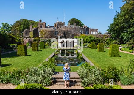 Angleterre, Kent, Walmer, château de Walmer, jardin de la Reine mère Banque D'Images