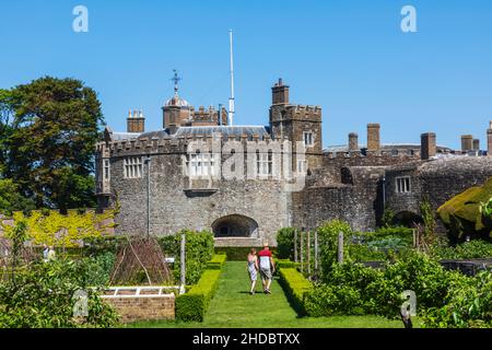 Angleterre, Kent, Walmer, château de Walmer, le jardin de la cuisine Banque D'Images