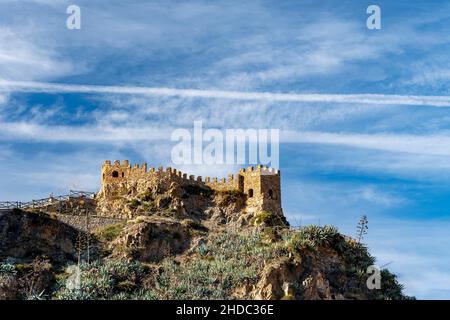 Château de Sierro dans la vallée d'Almanzora - Almeria. Banque D'Images