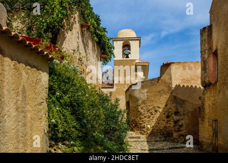 Village Corse de Pigna, Balagne, jardin de Corse, Pigna, Corse,France Banque D'Images