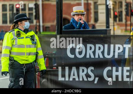 Londres, Royaume-Uni.5th janvier 2022.Un jour ensoleillé pour les questions du premier Premier ministre (PMQ) de l'année de Boris Johnsons.Crédit : Guy Bell/Alay Live News Banque D'Images