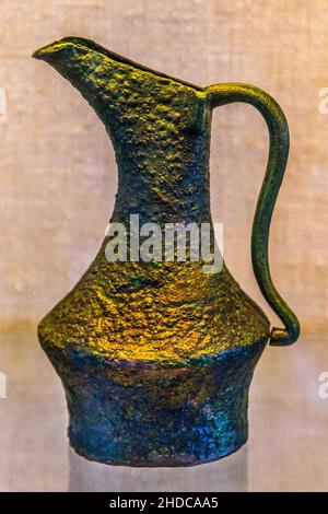 Jug, Musée, fort génoise de Matra, ville romaine d'Aleria, Corse, Aleria, Corse, France,Europe Banque D'Images