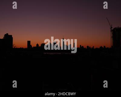 NYC Skyline de Brooklyn, NYC, NY. Banque D'Images