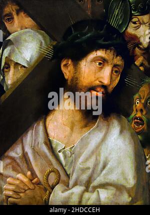 Christ portant sa croix 1522 Jan Provoost (1462–1525/1529) Belge, Belgique, Flamand, Banque D'Images