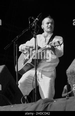 Damien Rice, V2003, Hylands Park, Chelmsford, Essex,Royaume-Uni - 16 août 2003 Banque D'Images