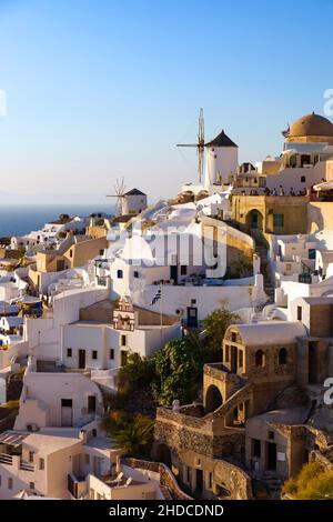 Griechenland, Kyklade, Santorin, Kirche in Thira,Oia, Banque D'Images