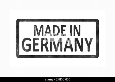 Ein Etikett mit der Aufschrift : 'Made in Germany' Banque D'Images