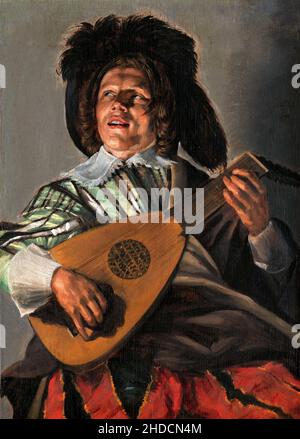 La Serenade du peintre hollandais Judith Leyster (également Leijster; 1609-1660), huile sur panneau, 1629 Banque D'Images