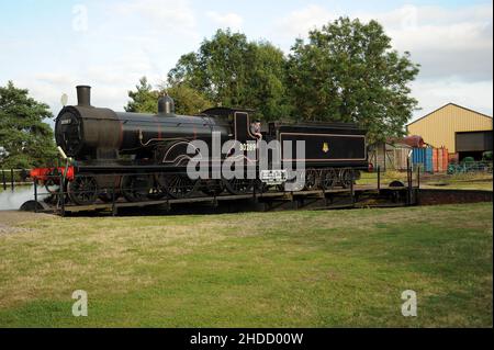 '30120' (fonctionnant comme '30289') sur le plateau tournant à Didcot. Banque D'Images