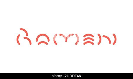 Logo en lettres ramen Illustration de Vecteur