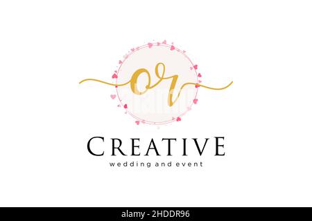 OU logo féminin.Utilisable pour le logo pour la mode, la photographie, le mariage, la beauté, les affaires.Elément de modèle de logo Flat Vector. Illustration de Vecteur