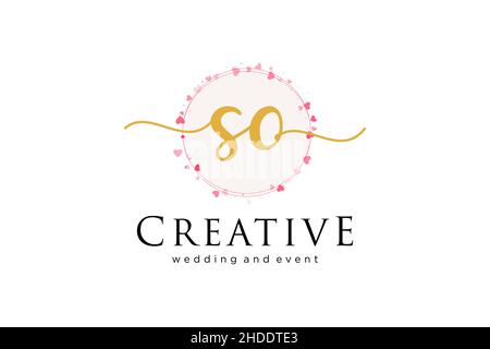 LOGO TRÈS féminin.Utilisable pour le logo pour la mode, la photographie, le mariage, la beauté, les affaires.Elément de modèle de logo Flat Vector. Illustration de Vecteur