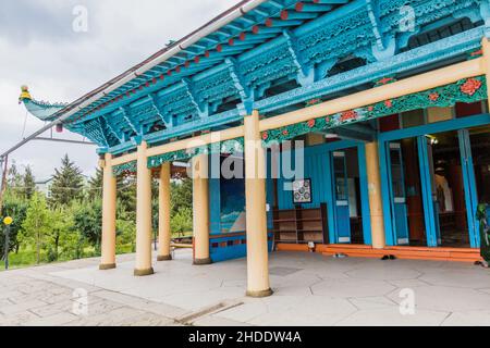 Mosquée Dungan à Karakol, Kirghizistan Banque D'Images