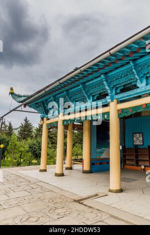 Mosquée Dungan à Karakol, Kirghizistan Banque D'Images