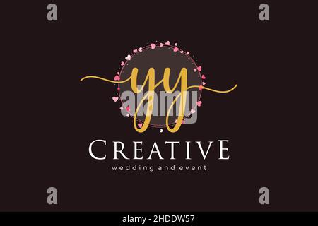 LOGO AA féminin.Utilisable pour le logo pour la mode, la photographie, le mariage, la beauté, les affaires.Elément de modèle de logo Flat Vector. Illustration de Vecteur