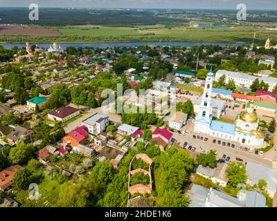 Vue aérienne de Kashira Banque D'Images