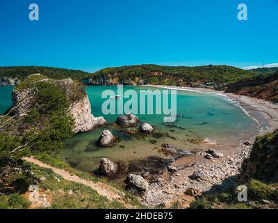 Kilimli cove à Agva.La meilleure plage d'Istanbul. Banque D'Images