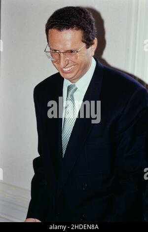 Archives 90ies : Pierre Botton, gendre du maire de Lyon, Michel Noir, Lyon, Rhône, région Rhône-Alpes,France, 1995 Banque D'Images