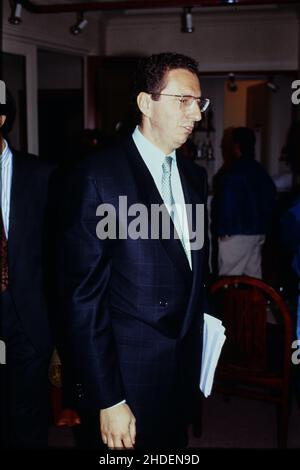 Archives 90ies : Pierre Botton, gendre du maire de Lyon, Michel Noir, Lyon, Rhône, région Rhône-Alpes,France, 1995 Banque D'Images