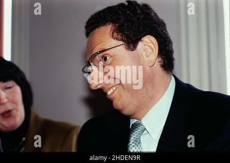 Archives 90ies : Pierre Botton, gendre du maire de Lyon, Michel Noir, Lyon, Rhône, région Rhône-Alpes,France Banque D'Images