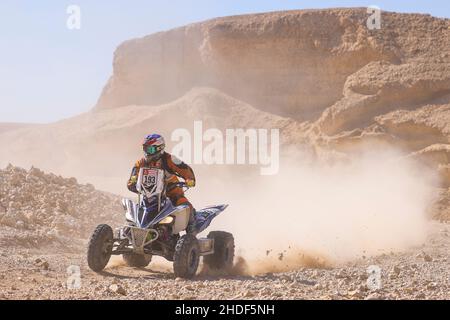 Riyad, Arabie Saoudite.06th janvier 2022.193 Maksimov Aleksandr (raf), CHYR mari, Yamaha YFM 700R, Quad, W2RC,Action lors de la phase 5 du Dakar Rally 2022 autour de Riyad, le 6th 2022 janvier à Riyad, Arabie Saoudite - photo Julien Delfosse / DPPI Banque D'Images