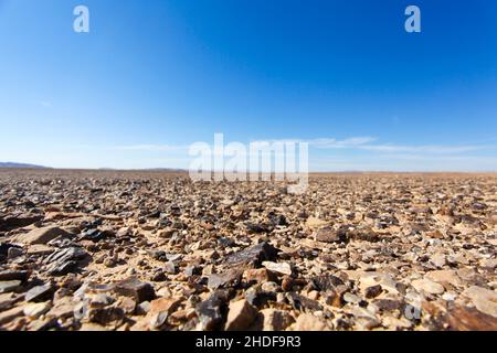 Paysage du désert du Néguev, Israël. Le bulbe rock case en face du Mont Zin Banque D'Images