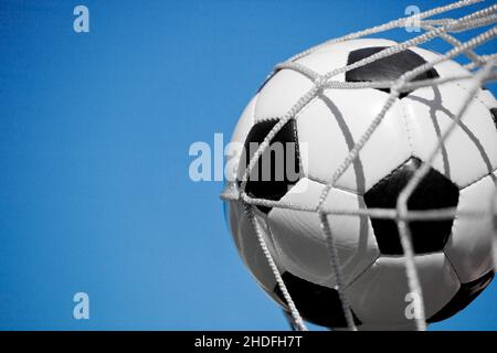 net, football, filets, sockeurs Banque D'Images