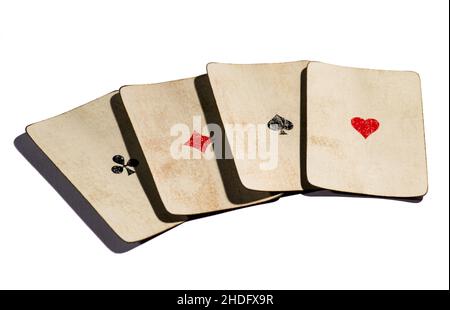 cartes, jeux, vintage, carte, vintage imprimé,millésimes Banque D'Images