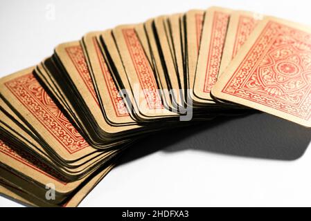 cartes, ancien, jeu de cartes, carte, ancien,jeux de cartes Banque D'Images