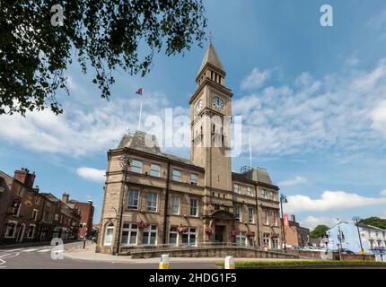 Chorley Town Hall et la tour de l'horloge Lancashire Angleterre Royaume-Uni Banque D'Images