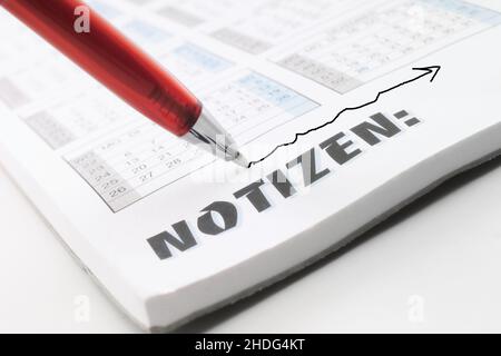 flèche, écriture, bloc-notes, flèches, bloc-notes Banque D'Images