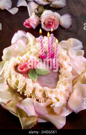 gâteau d'anniversaire, gâteau, gâteaux d'anniversaire, gâteaux Banque D'Images