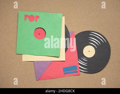 musique, enregistrement, pop, musiques, disques,vinyle, pops Banque D'Images