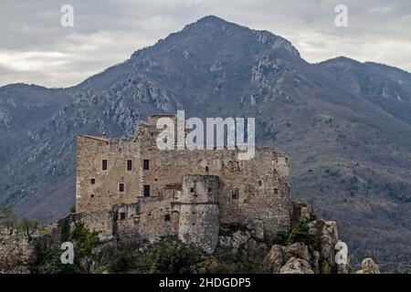 Castelvecchio di Rocca Barbena Banque D'Images