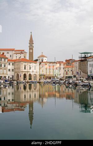 piran, riviera slovène, pirans, rivieras slovène Banque D'Images