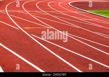 carrière, piste de course, rail en plastique, carrières, pistes de course,rails en plastique Banque D'Images