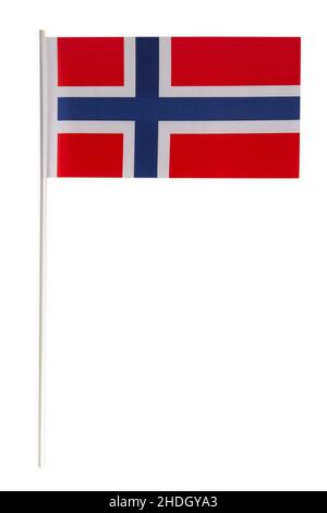 drapeau, norvège, drapeaux, voies nord Banque D'Images