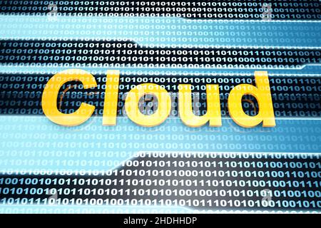 stockage, cloud, cloud computing, stockages Banque D'Images