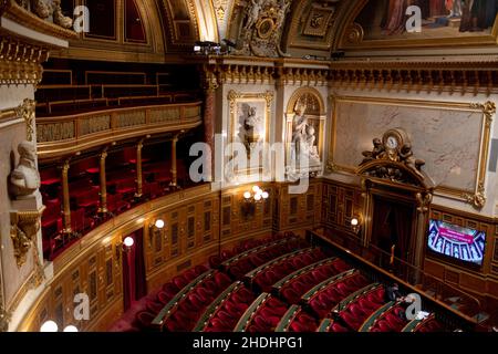 Paris, France.06th janvier 2022.L'hémicycle du Sénat à Paris, France, le 6 janvier 2022.Photo de Lionel Urman/ABACAPRESS.COM crédit: Abaca Press/Alay Live News Banque D'Images