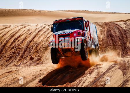 522 de Groot Richard (nld), Hulsebosch Jan (nld), Laan Mark (nld), pompiers équipe de Dakar, Iveco Magirus 4x4 DRNL, T5 FIA Camion, action pendant la phase 5 du Dakar Rally 2022 autour de Riyad, le 6th 2022 janvier à Riyad, Arabie Saoudite - photo Frédéric le Floch / DPPI Banque D'Images