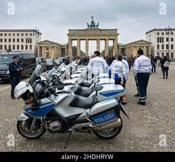 berlin, police moto, police, police moto, motos,motorcyle, politiques Banque D'Images