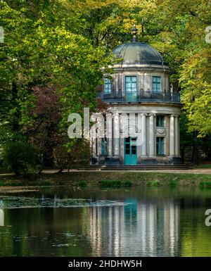 parc, château de pillnitz, pavillon anglais, parcs, schloss pillnitz Banque D'Images