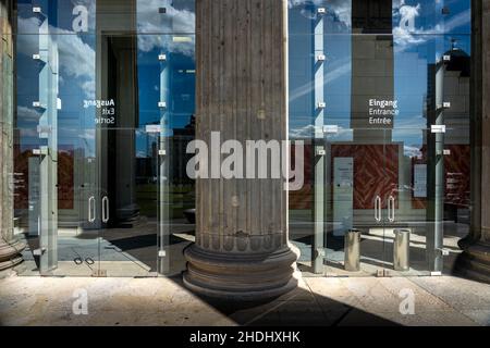 porte en verre, porte, vieux musée, portes en verre, portes,musées altes Banque D'Images