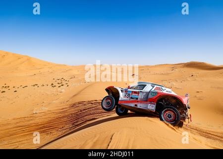 270 Moilet Hugues (FRA), Galland Antoine (FRA), Off Road concept, Fouquet Chevrolet FC2, Auto FIA T1/T2,Action lors de la phase 5 du Dakar Rally 2022 autour de Riyad, le 6th 2022 janvier à Riyad, Arabie Saoudite - photo Frédéric le Floch / DPPI Banque D'Images