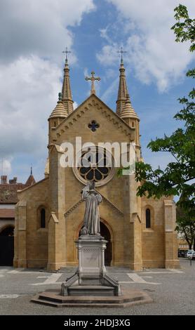 eglise, neuchâtel, Collégiale de Neuchâtel, churchs, neuchâtels Banque D'Images