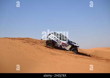 316 Costes Lionel (fra), Tressens Christophe (fra), pH Sport dans les pas de Léa, pH Sport Zephyr, T4 FIA SSV, action pendant la phase 5 du Dakar Rally 2022 autour de Riyad, le 6th 2022 janvier à Riyad, Arabie Saoudite - photo Gigi Soldano / DPPI Banque D'Images