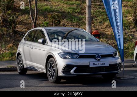 Galati, Roumanie - 15 septembre 2021 : 2021 Nouvelle Volkswagen Polo Banque D'Images